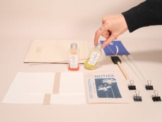 Kit cyanotype avec produits chimiques