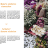 Livre fleurs séchées